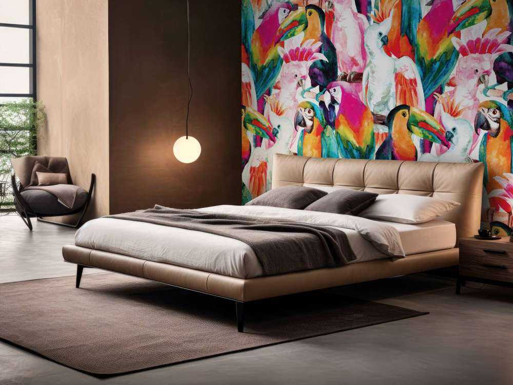 Tropisch, gekleurde vogels