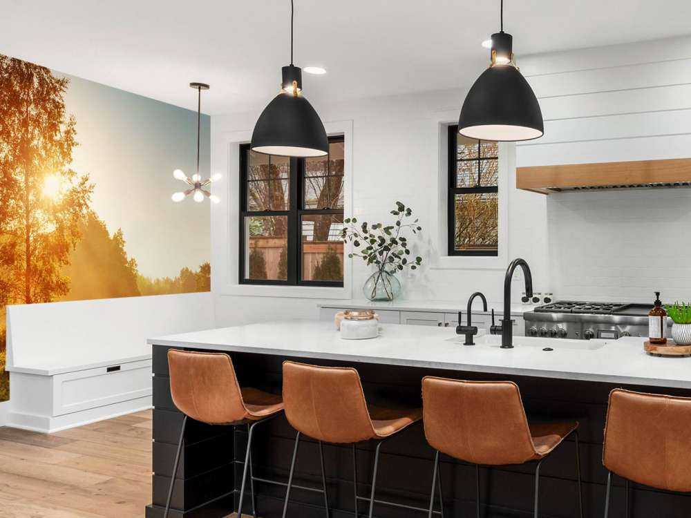 Weiland bij zonsopkomst