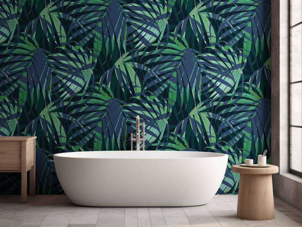 Groene palmbladeren