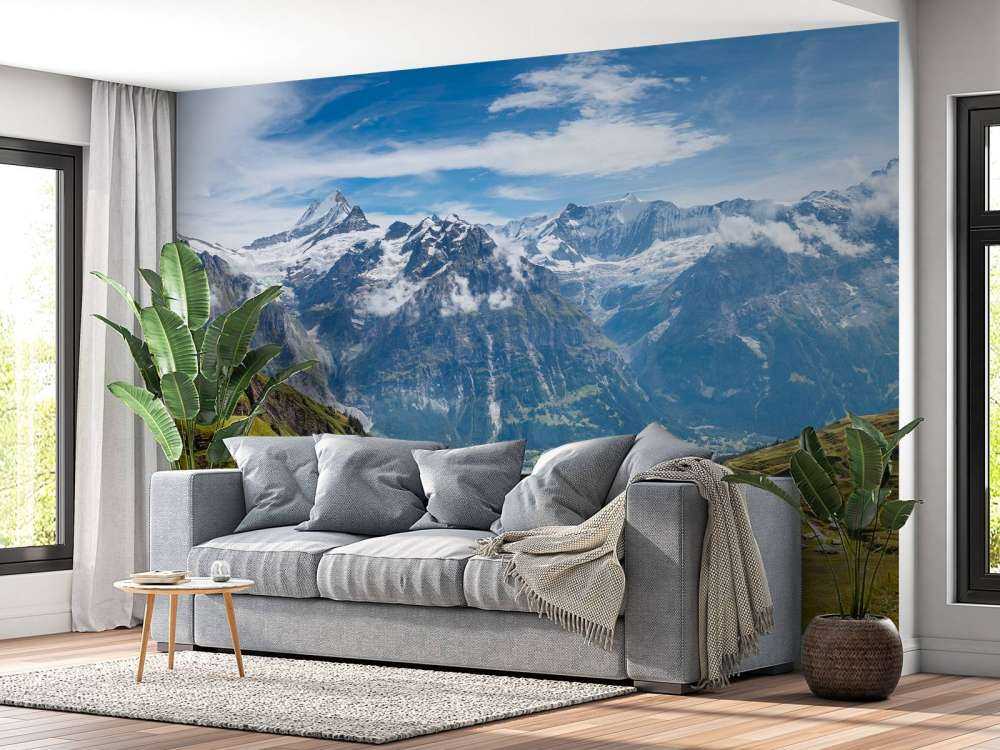 Geweldig uitzicht in de Zwitserse Alpen