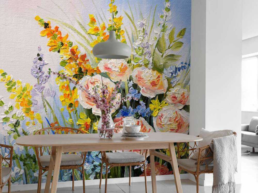 Boeket met zomerse bloemen