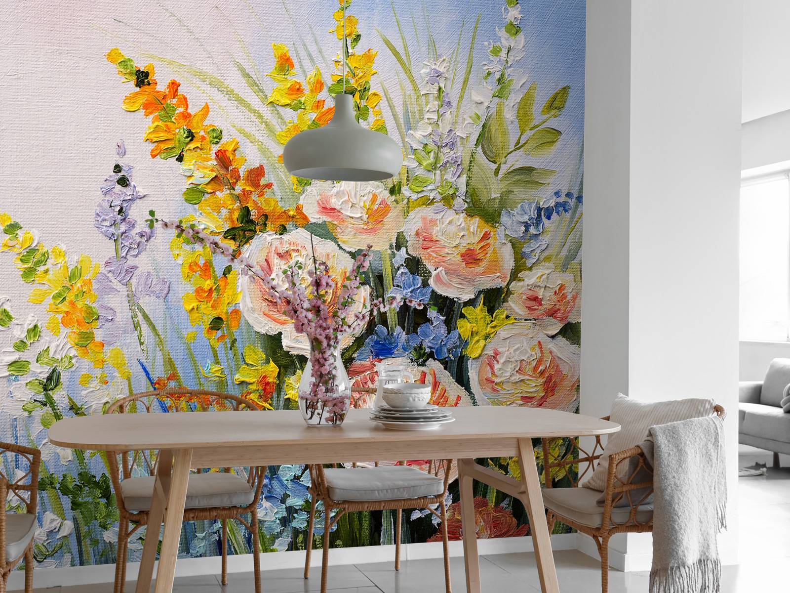 Boeket met zomerse bloemen