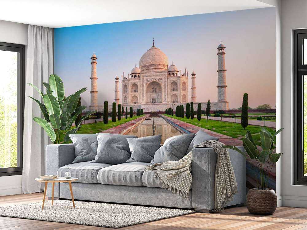 De Taj Mahal vanuit de tuin