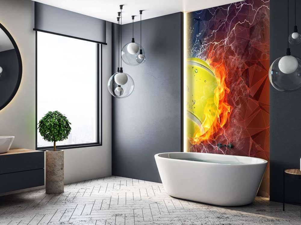 Tennisbal met veel kracht