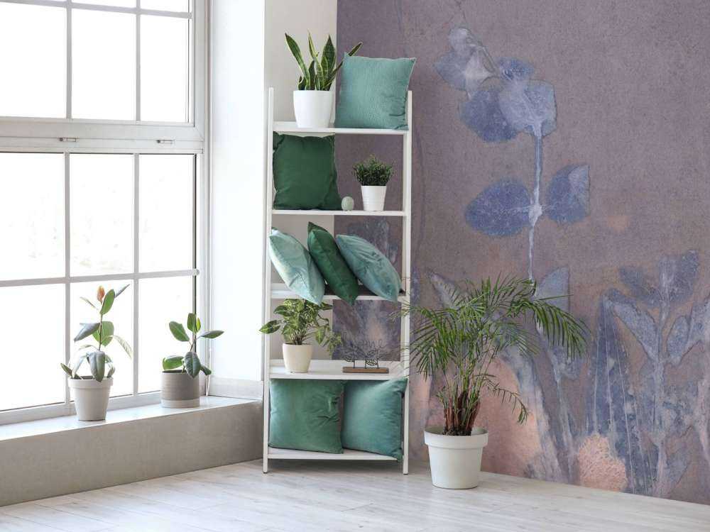 Wilde geranium en sneeuwbes - blauw