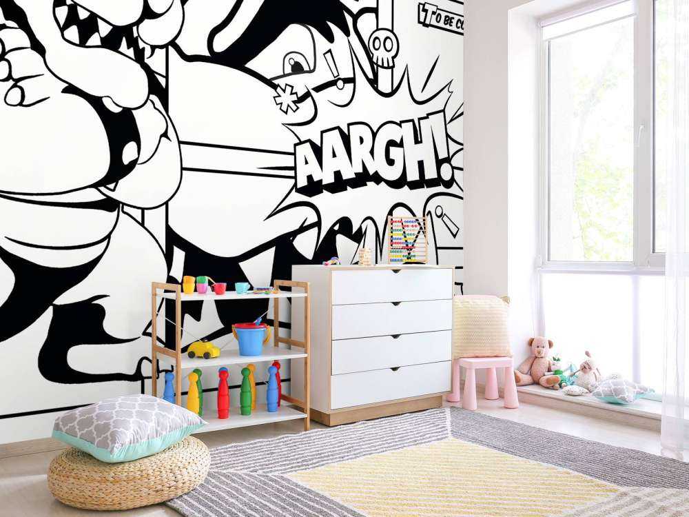 Monsterkracht in stripscènes