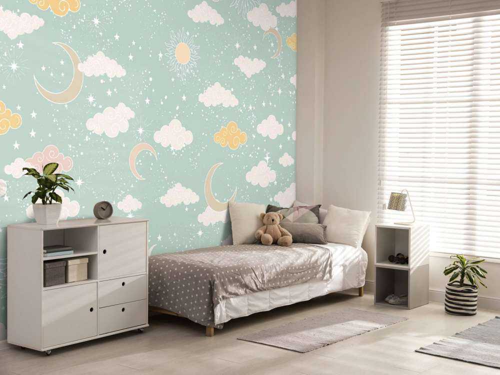 Hemellicht in pastel en mintgroen