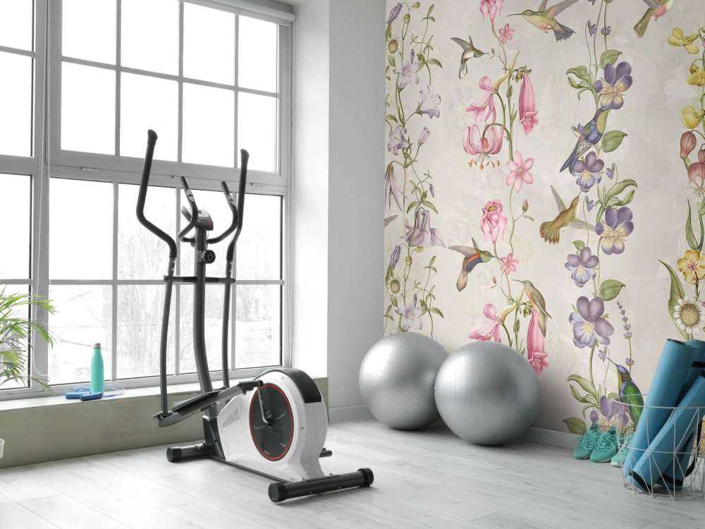 Weadow and Garden Flowers Taupe