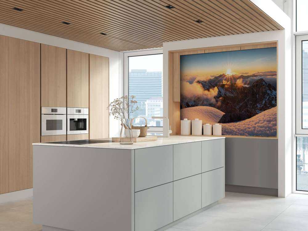 Avondlicht Over Wintergebergte