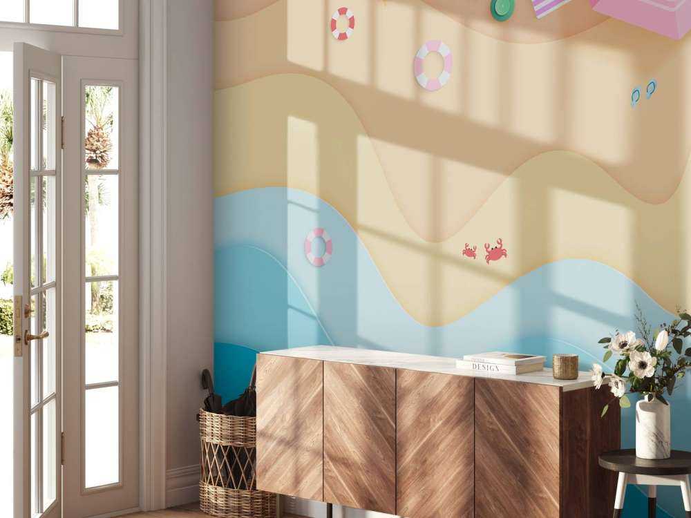 Geïllustreerde strand