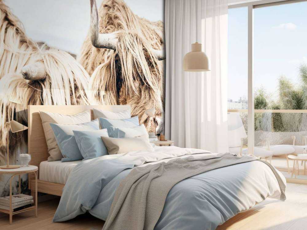 Twee Schotse hooglanders