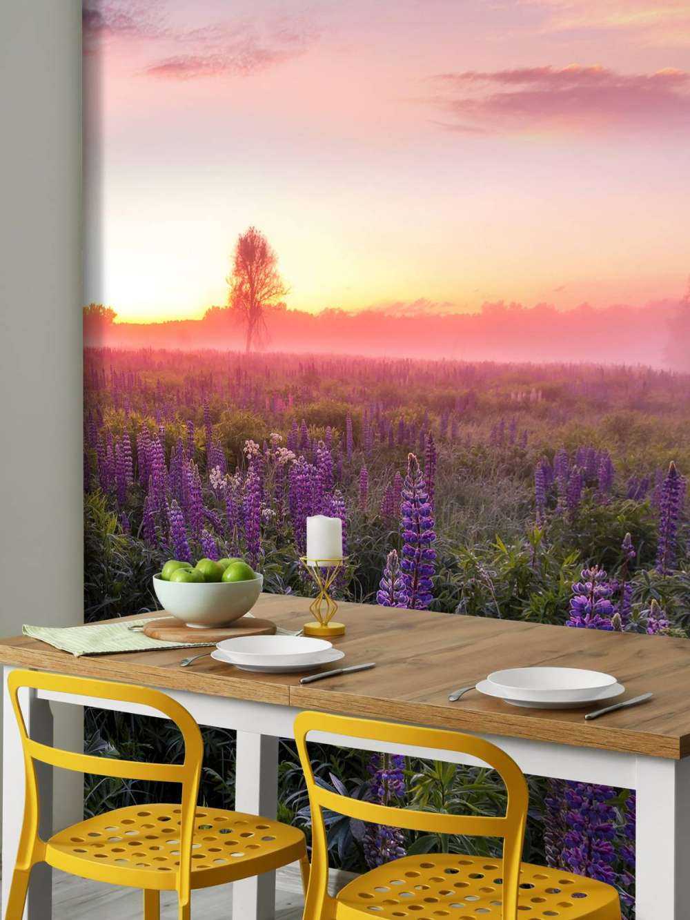 Bloeiende lupines