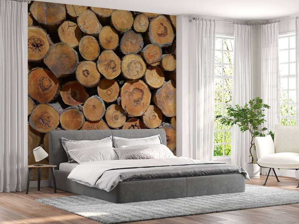 Stapel boomstammen