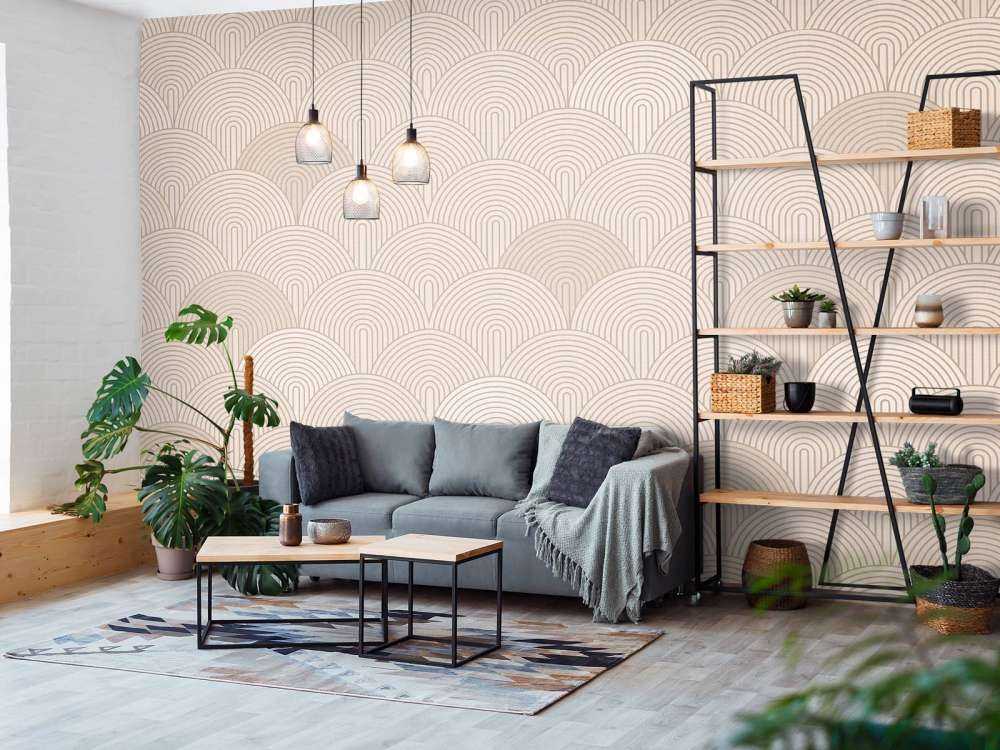 Boho Arches & Curves - terracotta peach