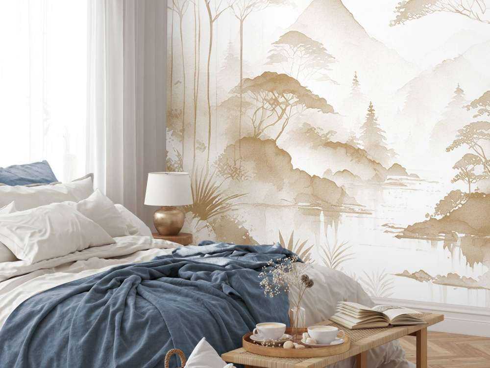 Bergmeer in Nevelige Inkt, taupe