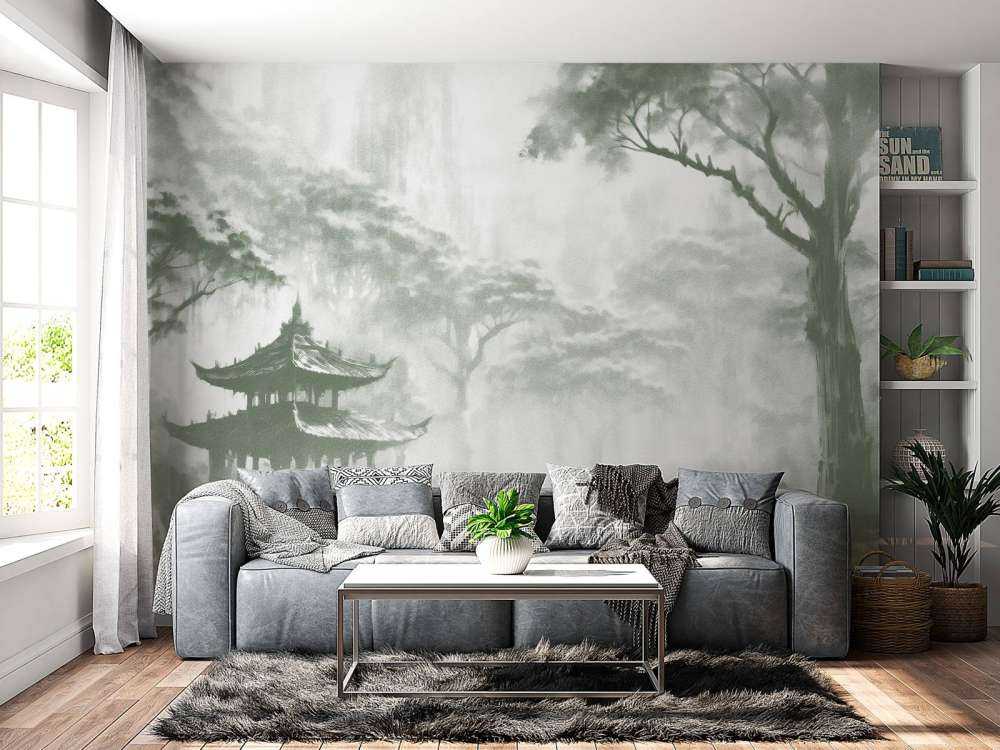 Nevelig Oosters Paviljoen, groen