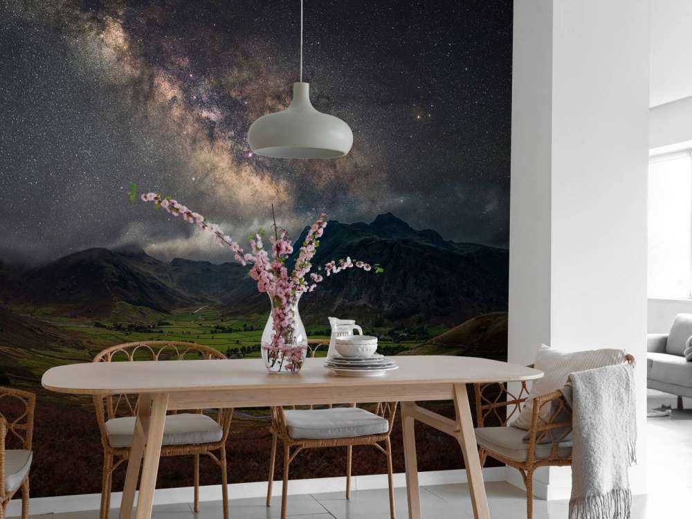 The Milky Way above Mickleden Valley, Lake District