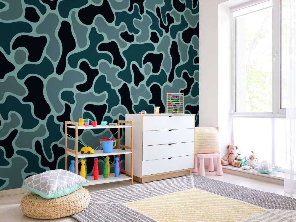 Groen grijze camouflage 