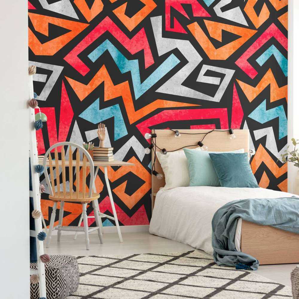 Kleurrijke grafische print