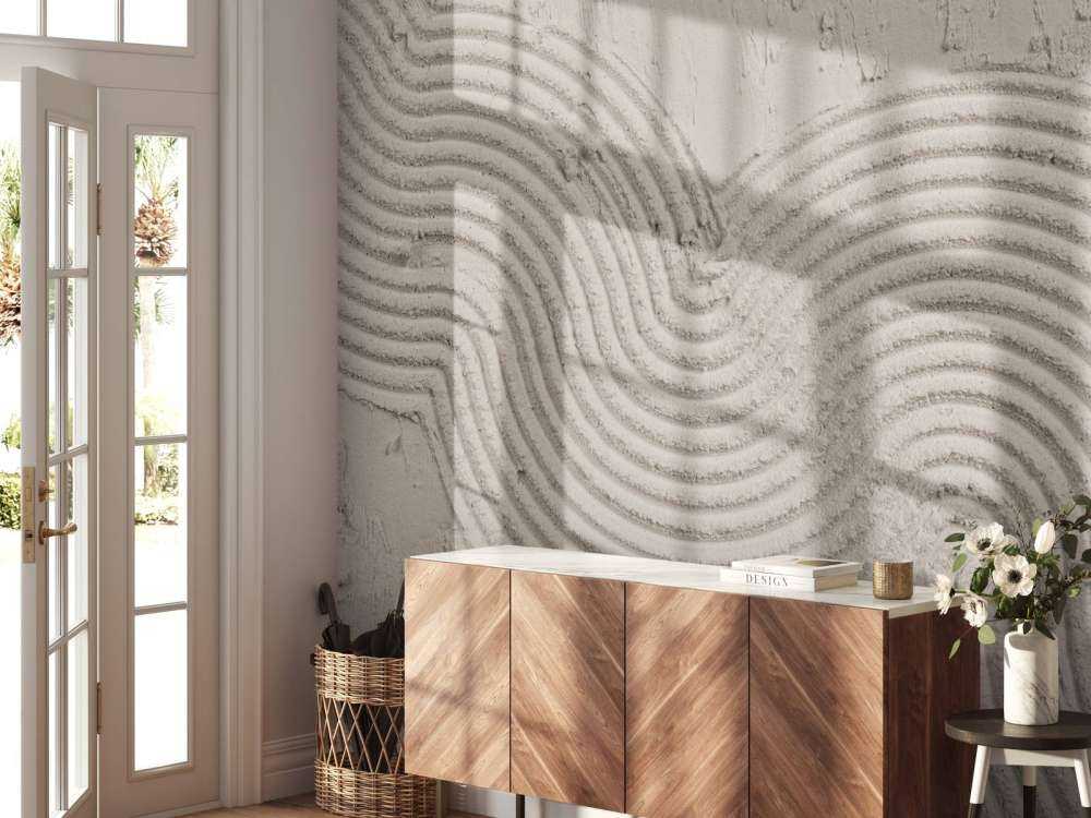 Organische lijnen en structuren in linnen