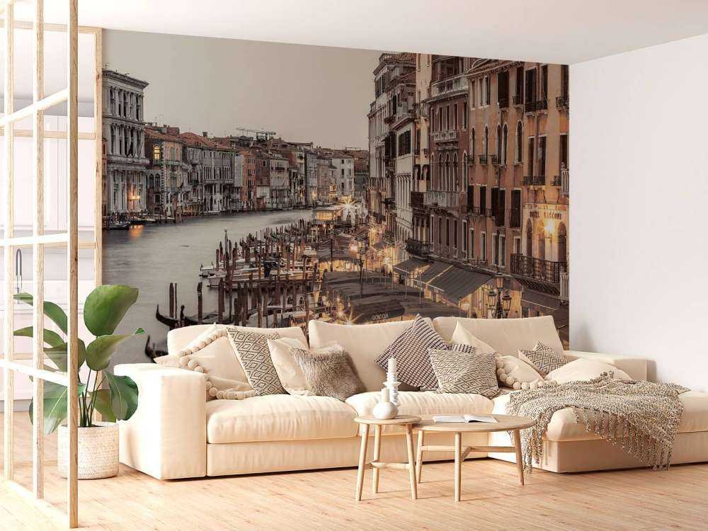 Het grote kanaal bij nacht