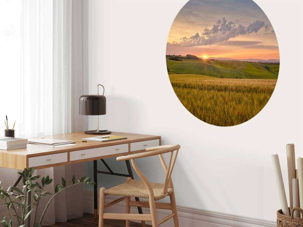 Zonsondergang in Italiaans landschap