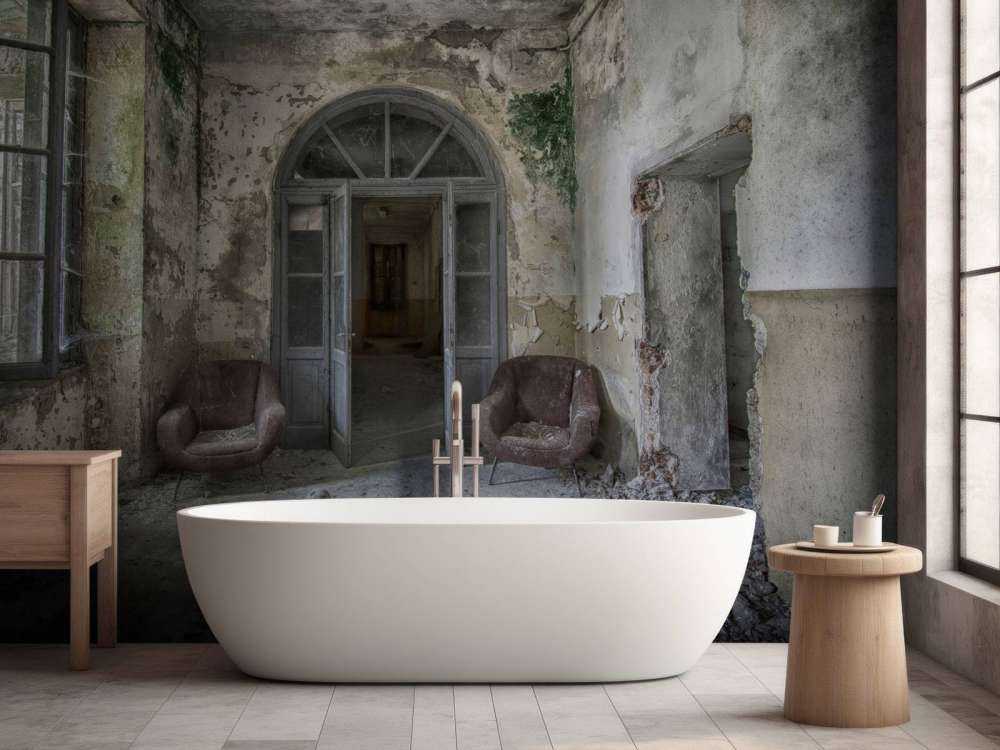 Gang in verlaten huis