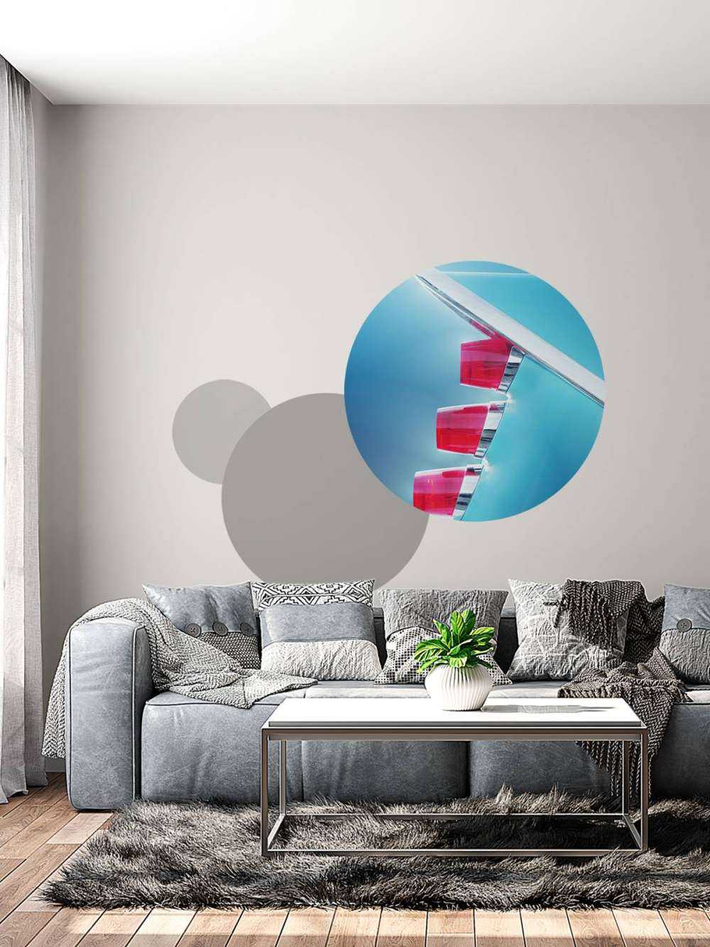 US classic car 1959 Adventurer tail fin abstract