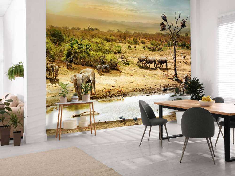 Dieren in de Afrikaanse savanne