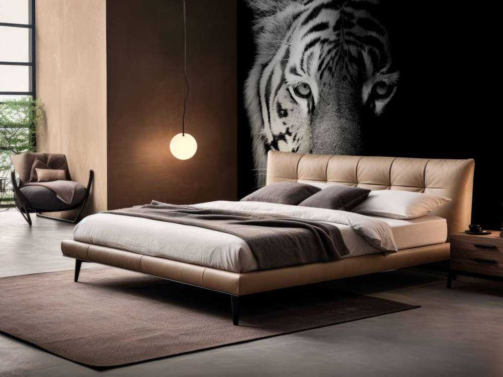 Tijger op zwarte achtergrond