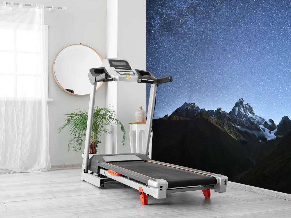 Een verlichte nacht in de bergen