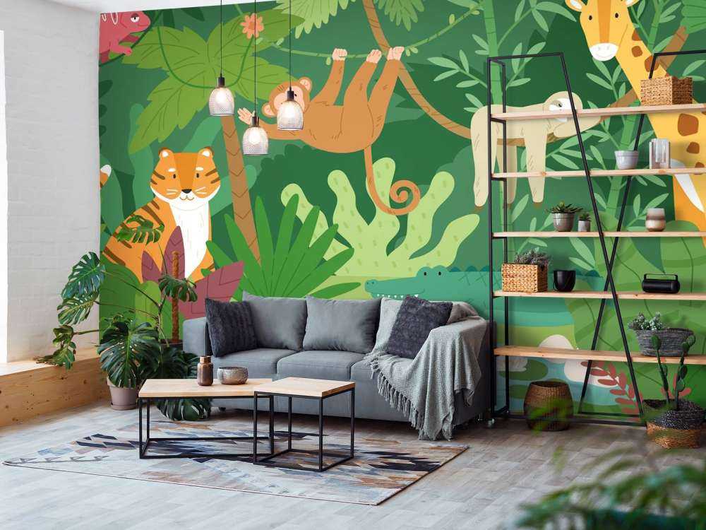Jungle behang voor kinderen
