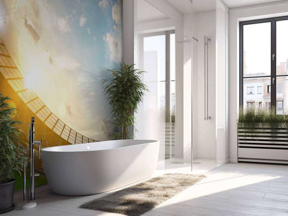 Voetbalstadion met zonsopkomst