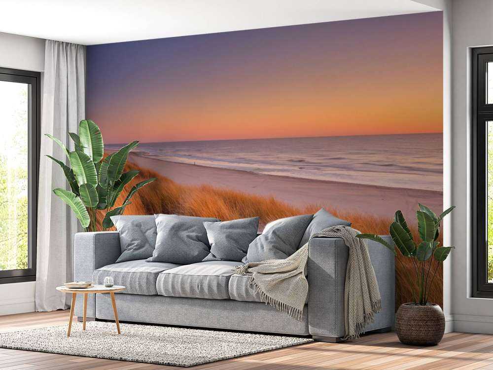 Zonsondergang op de duinen