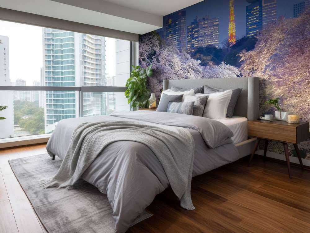 Sakura kersenbloesem met de Tokyo Tower op de achtergrond