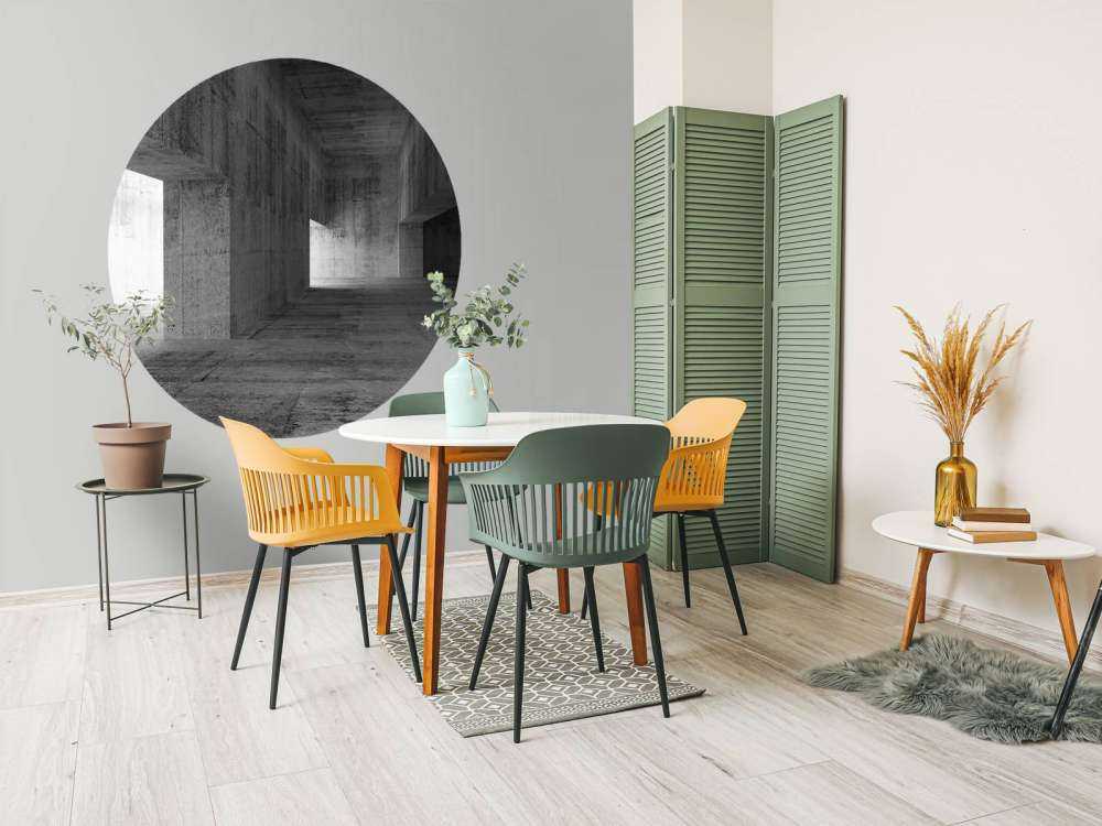 Blanco betonnen interieur