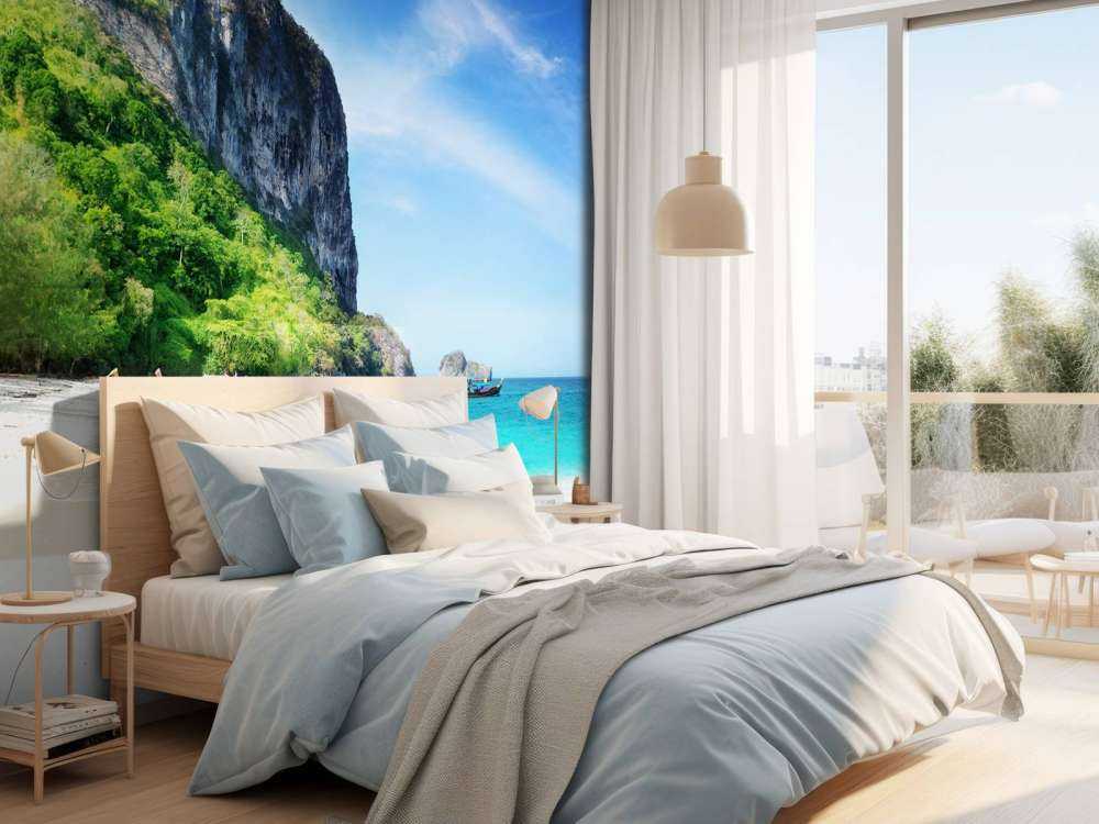 Strand op het Poda eiland in Thailand