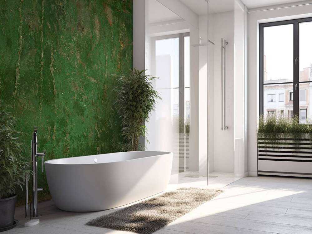 Groen geoxideerd metaal