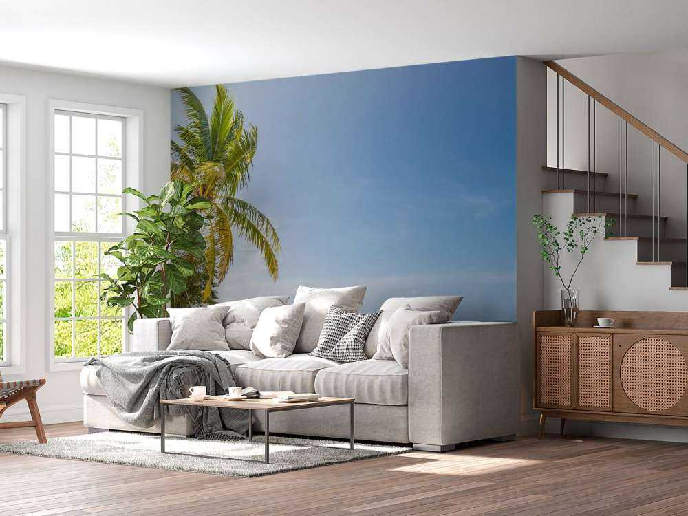 Tropisch strand met schommel