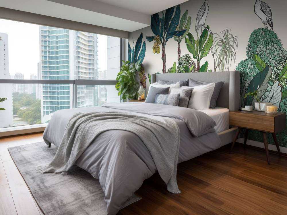 Jungle panorama met dieren