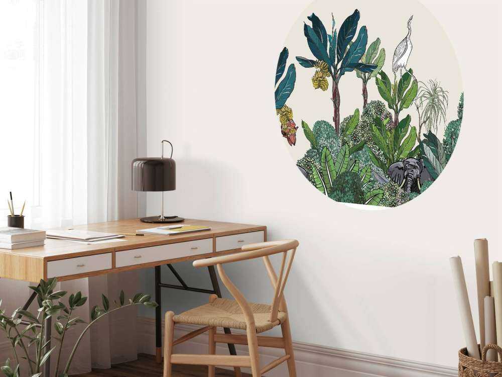 Jungle panorama met dieren