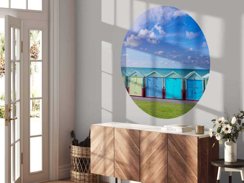 Kleurrijke strandhuisjes