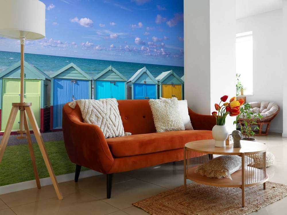 Kleurrijke strandhuisjes