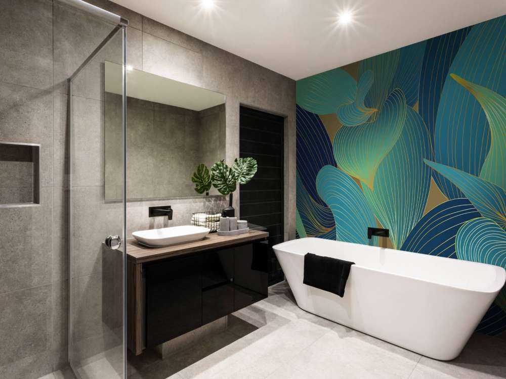 Blauwe en groene bladeren