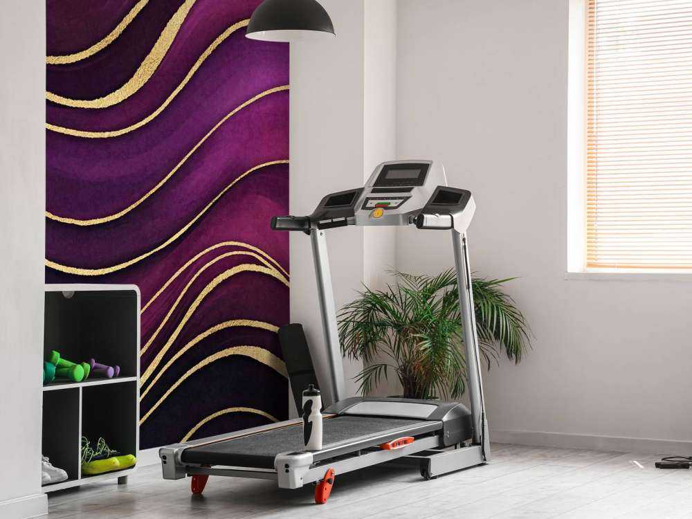 Luxury marble fuchsia purple with gold