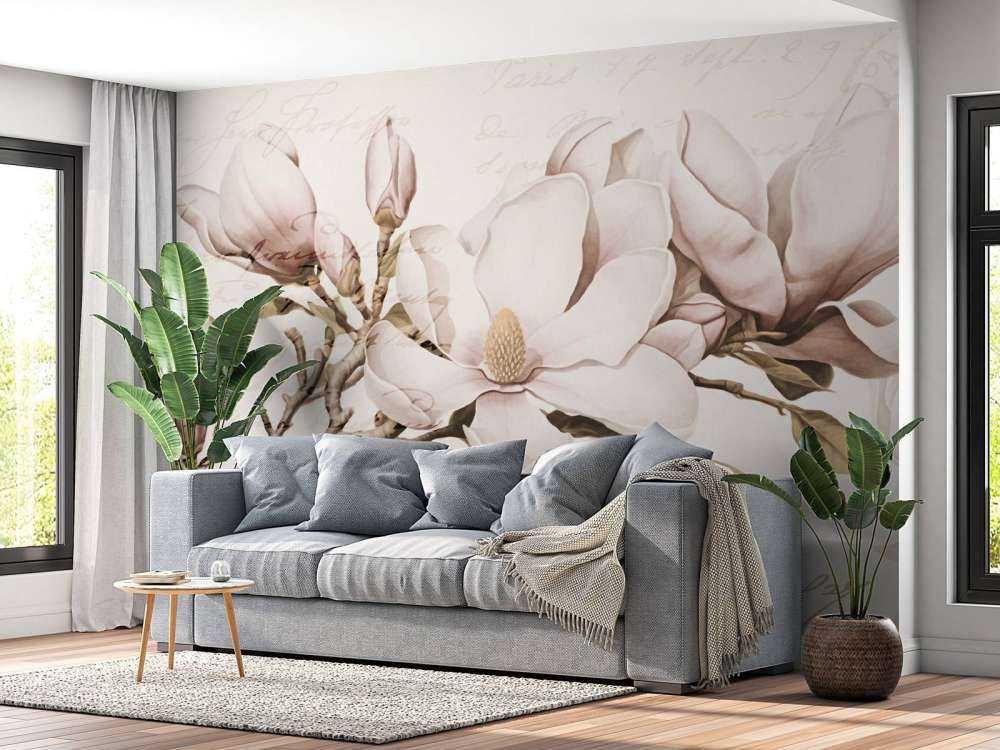 Magnolia spring romance nostalgic flower art