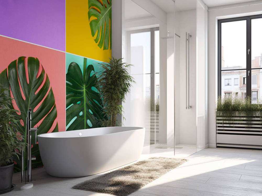 Plant met verschillende kleuren