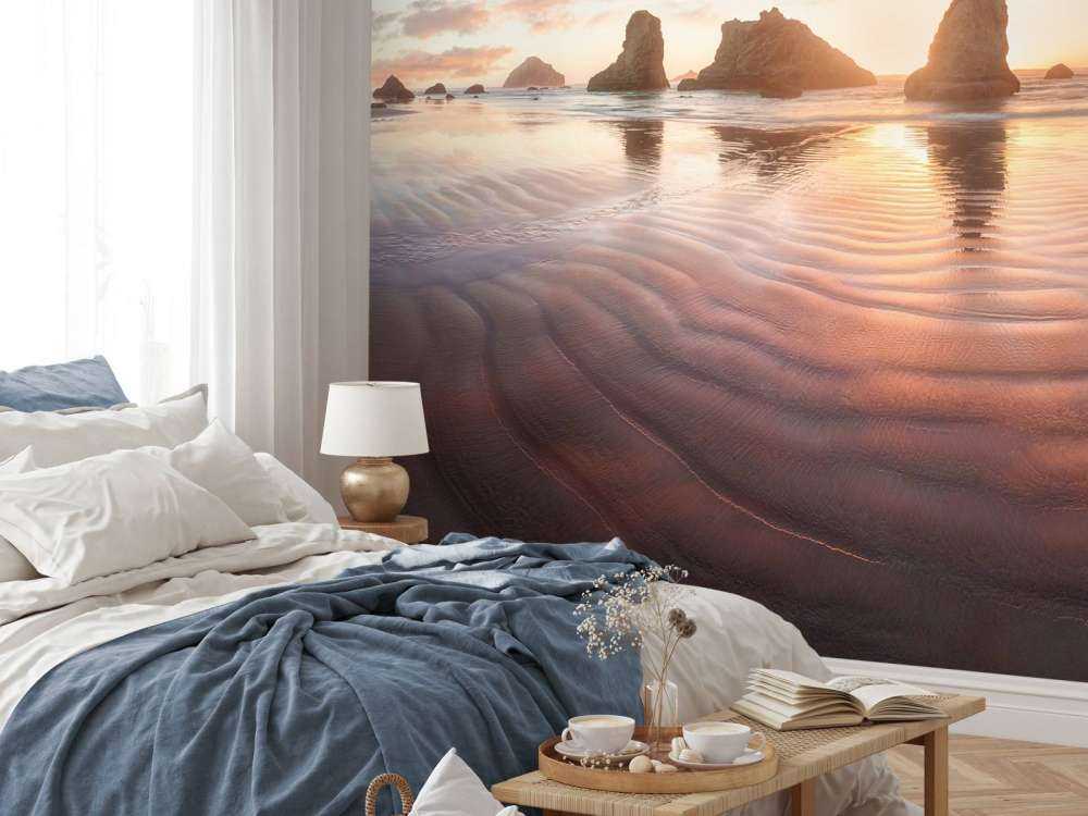 Lichtroze strand