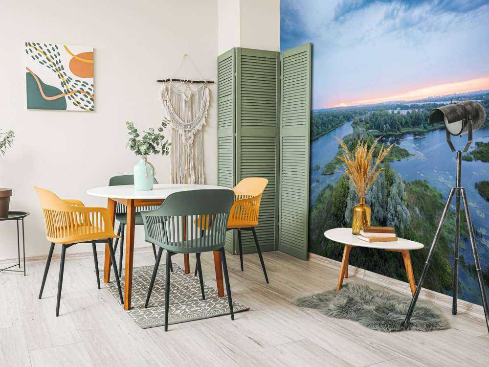 Blauwe zonsondergang