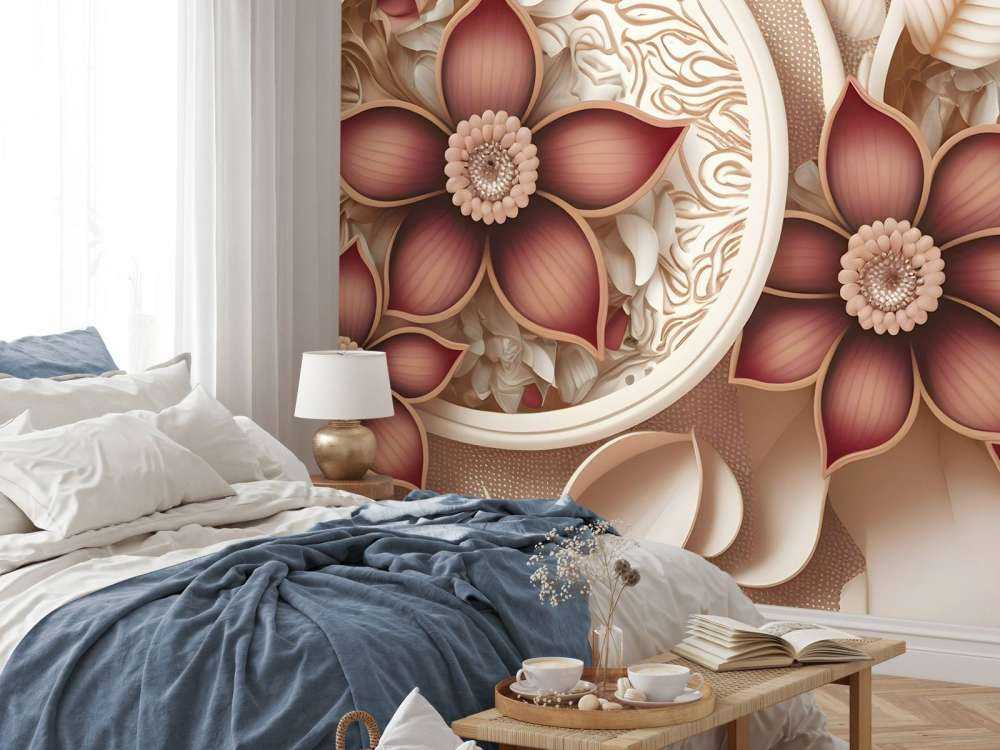 Bloemen en bladeren illustratie